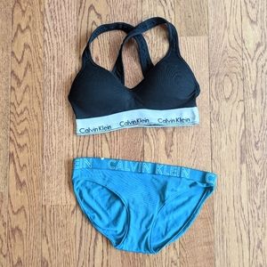 NWOT Calvin Klein Bra and Underwear Set